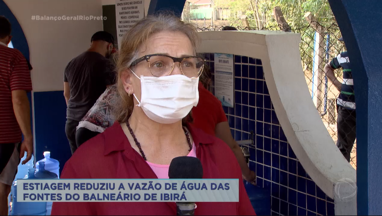 Estiagem reduziu a vazão de água das fontes do Balneário de Ibirá